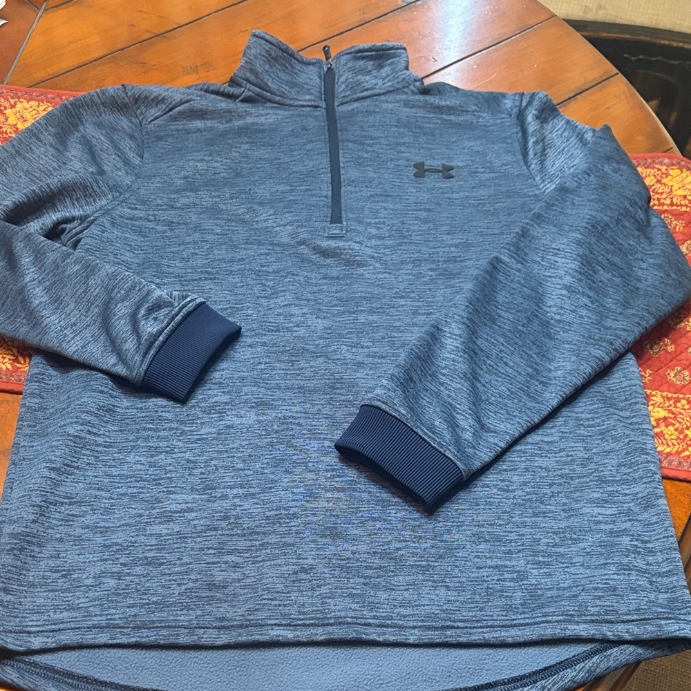 Under Armour Heathered Navy Quarter-Zip Top